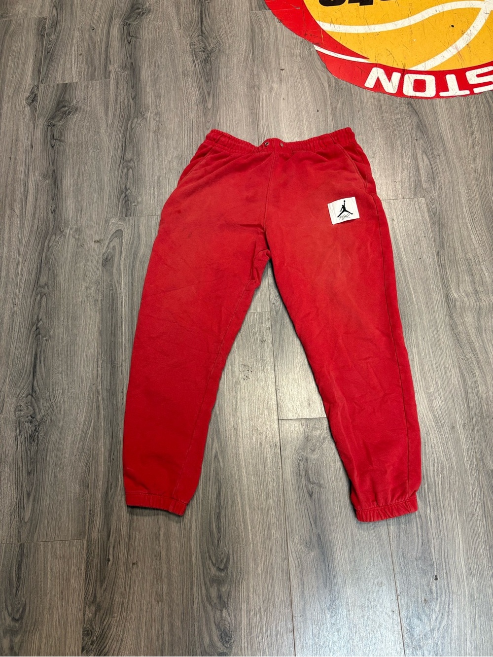 Jordan Red Fleece Jogger Pants